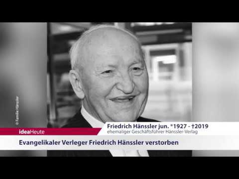 ideaHeute 08 05 2019 - Friedrich Hänssler gestorben - Israel
