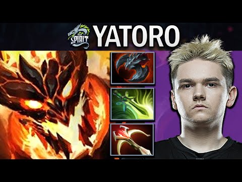 Shadow Fiend Dota 2 Gameplay Spirit.Yatoro with Satanic and Butterfly - TI12