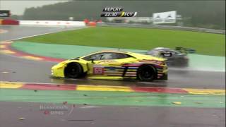 Blancpain GT Series Endurance Cup 2016. Total 24 Hours of Spa. Rain Chaos &amp; Hard Crashes