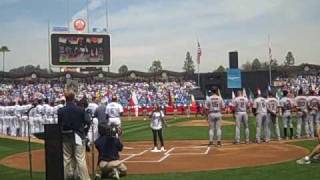 Charice - The Star Spangled Banner (LA Dodgers VS San Francisco GIANTS)