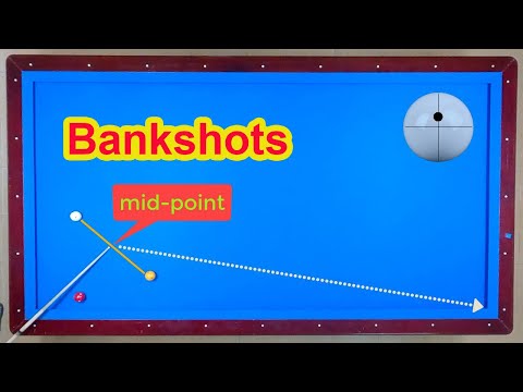 3Cushion billiards tutorial Daniel Sanchez system bankshot mid-point