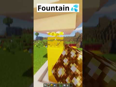EPIC Minecraft Water Fountain Magic! 🌊 #shorts