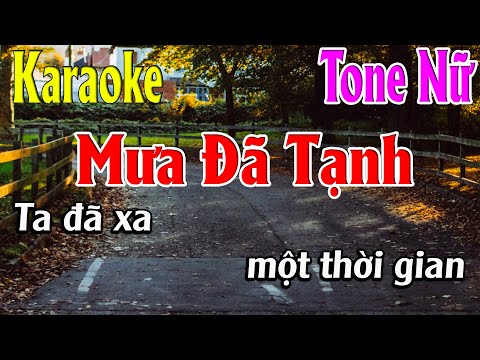 Mưa Đã Tạnh Karaoke Tone Nữ Karaoke Lâm Organ - Beat Mới