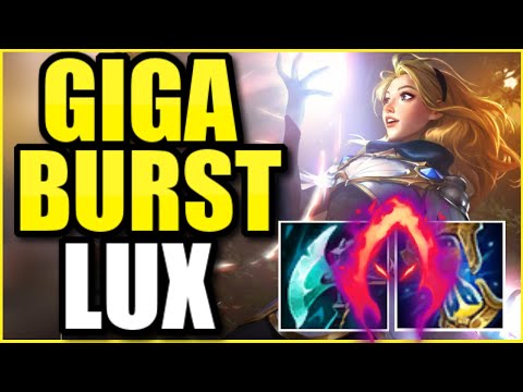 DELETE ENEMIES WITH GIGA BURST LUX "SUPPORT"! THE MOST POWERFUL LUX BUILD OF S11 - League of Legends