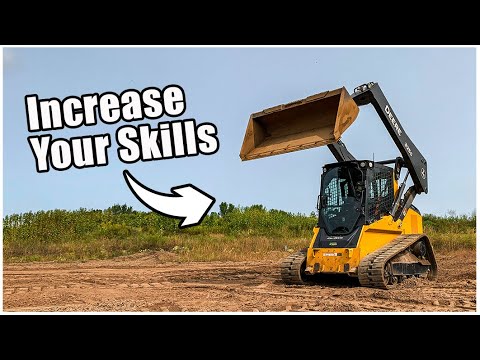 Part of a video titled How to Operate a Skid Steer - Advanced (2020) - YouTube