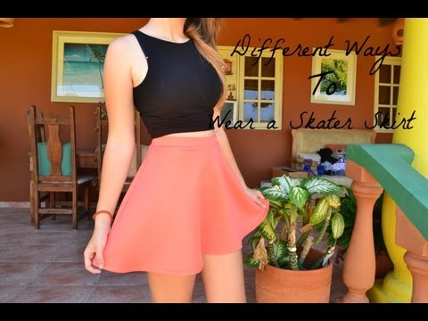 Different Ways To Wear A Skater Skirt