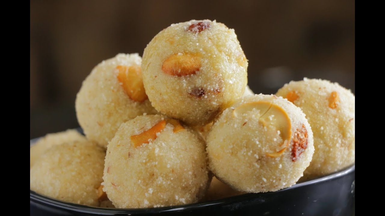 வா லட்டு | Rava Ladoo Recipe in Tamil | DheivamTV - Naivedyam