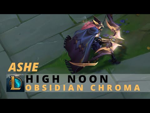 High Noon Ashe Obsidian Chroma - League Of Legends