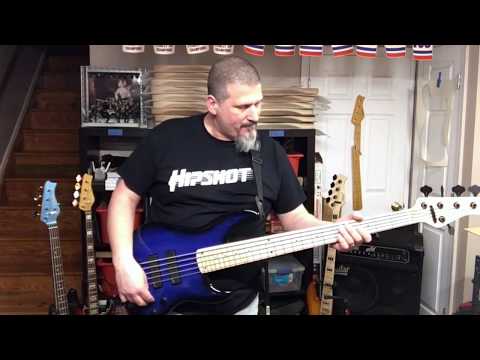 Valenti Bass M24-J5 with Aguilar DCB pickups ad OBP-3 preamp