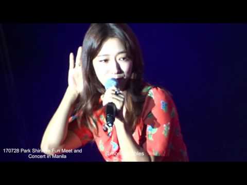 170728 Park ShinHye Fun Meet and Concert in Manila "My Dear"