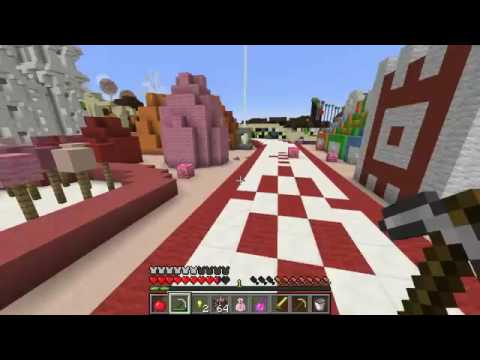 Minecraft CANDYLAND HUNGER GAMES Lucky Block Mod Modded Mini Game Part 1