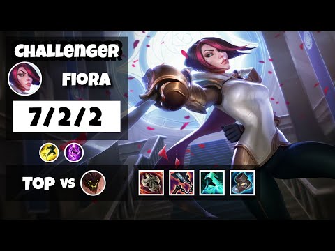Fiora vs Malphite Top 11.13 Challenger S11 Gameplay (7/2/2) - OCE