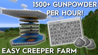 Minecraft Creeper Farm - 1500+ Gunpowder Per Hour - Shulkercraft