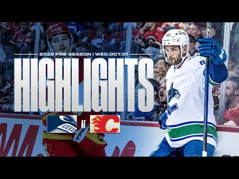 Game in 10 | Canucks at Flames Pre-Season Highlights (Oct 1, 2025)