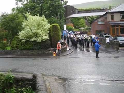 Greenalls Brass Band at Diggle-whitfriday09