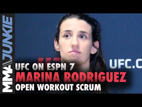 UFC on ESPN 7: Marina Rodriguez open workout scrum
