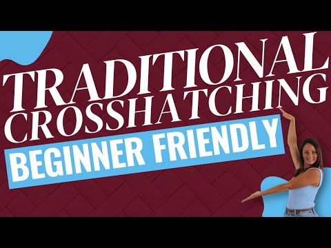 Traditional Crosshatching Beginner Friendly: Easy Machine Quilting with Rulers | 9 Patchalong 5.0
