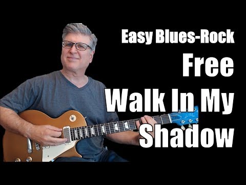 Classic Blues Rock Riff - Walk In My Shadow with TAB and Backing Track