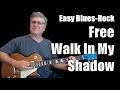 Classic Blues Rock Riff - Walk In My Shadow with TAB and Backing Track