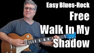 Classic Blues Rock Riff - Walk In My Shadow with TAB and Backing Track