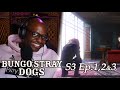 SEASON 3 START Bungou Stray Dogs Season 3 Episodes 1 2 3 Live Reaction