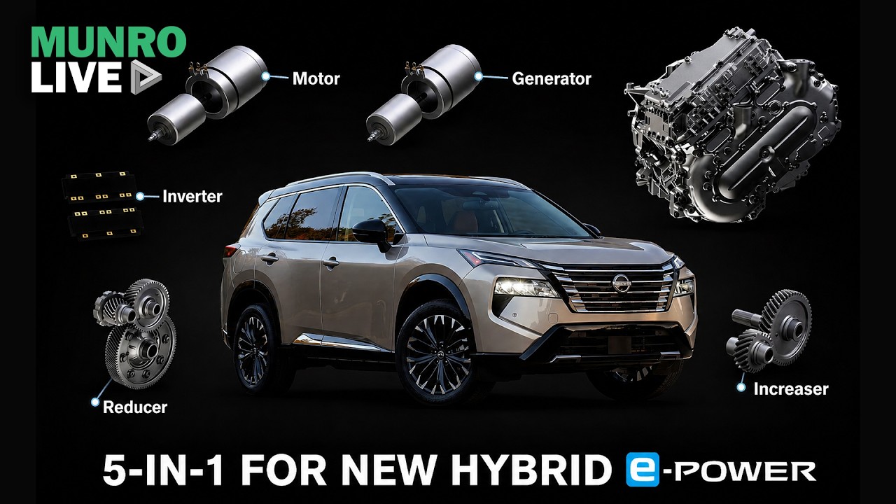Paul Turbull from Munro Live evaluating the Nissan e-POWER series hybrid system in a European Rogue prototype