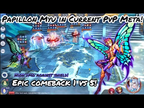 Saint Seiya: Awakening (KOTZ) - Myu in Current PvP Meta! Damage Against Shield! Epic Comeback 1 V 5!