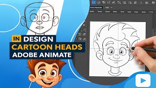 How to Draw & Design a Character Head | Adobe Animate Tutorial