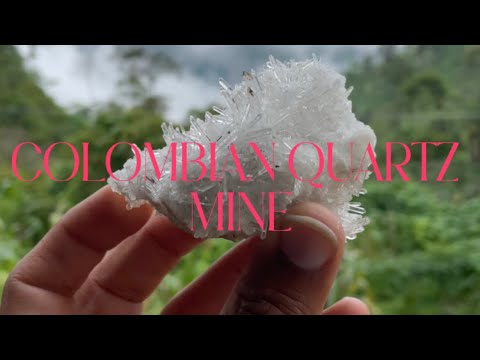 A trip inside a Colombian Quartz Mine