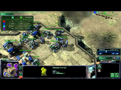 1v2 mass raven p1of2 - Starcraft 2 HD