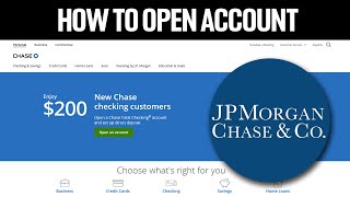 How To Open Chase Account Checking & Savings Account Online!