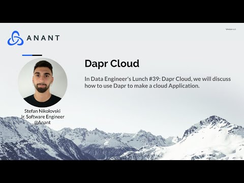 Data Engineer's Lunch #39: Dapr Cloud