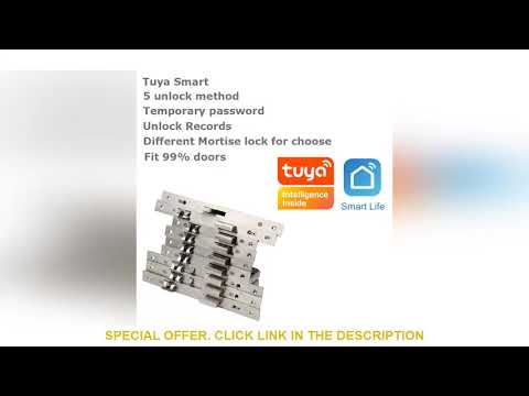 ⚡️ Sale 75% Off Wifi Tuya APP Electronic Door Lock Biometric Fingerprint 13.56mhz IC Card Password