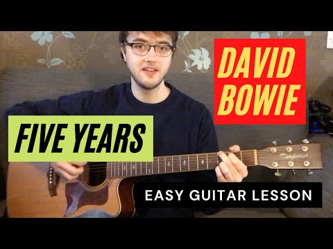 David Bowie - Five Years (Short and Easy Guitar Lesson #5)