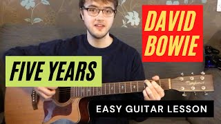 David Bowie - Five Years (Short and Easy Guitar Lesson #5)