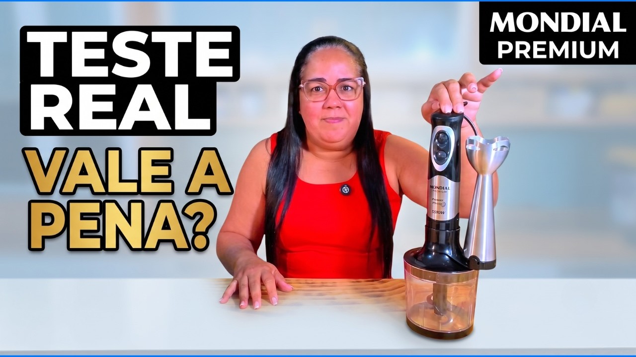 Miniatura da avaliação em vídeo de Mixer Mondial Power Premium M-07 500W Preto e Inox