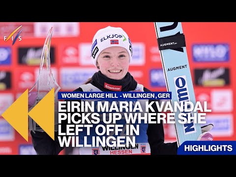 Prevc and Maruyama share the podium with Kvandal who takes the win! | Highlights | FIS Ski Jumping