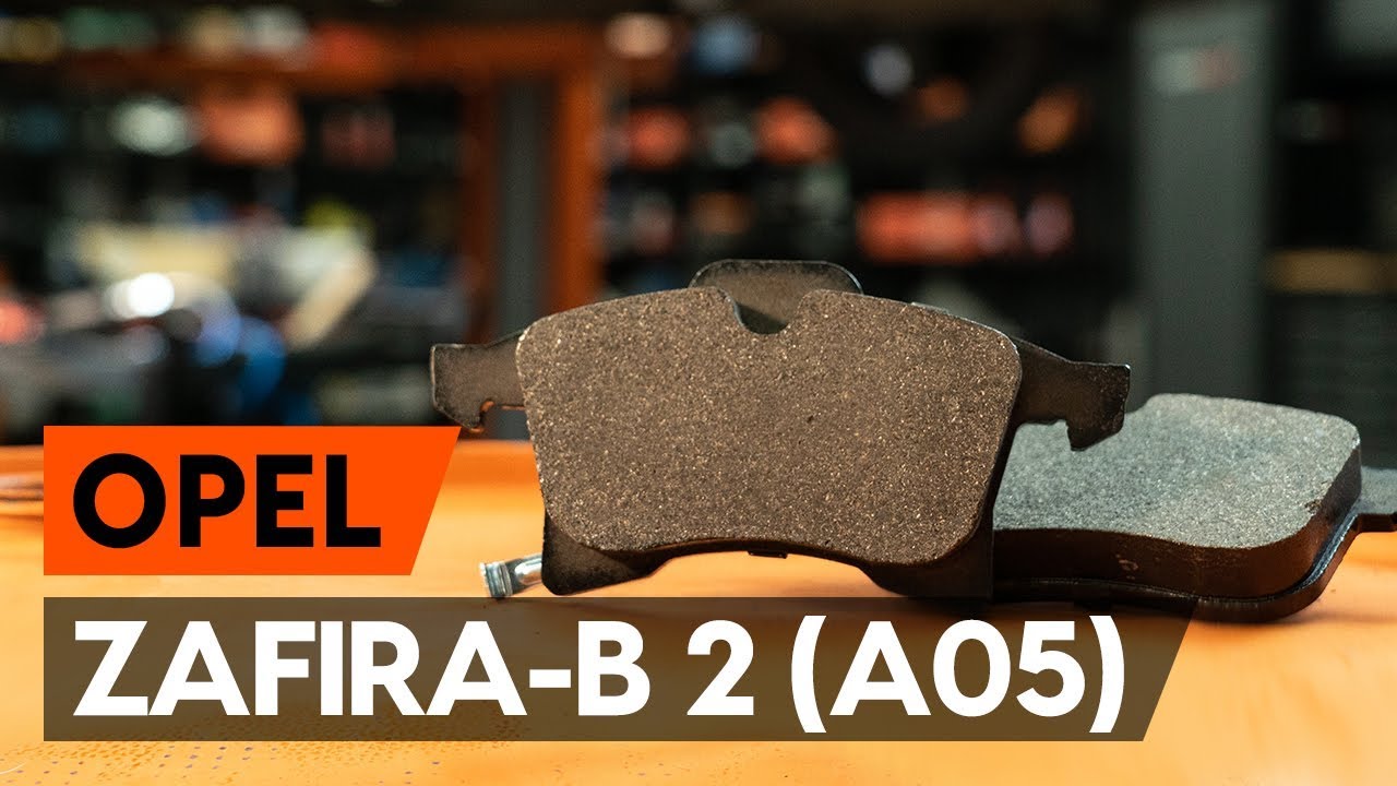 Jak vyměnit přední brzdové destičky na Opel Zafira B A05 – návod k výměně
