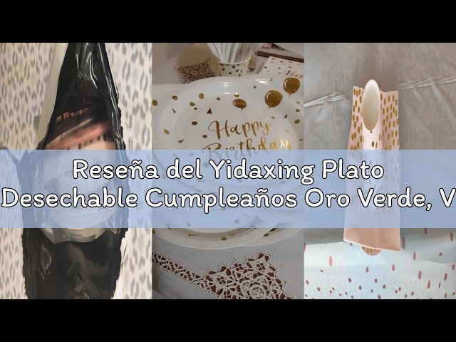 Vídeo relacionado con OH YEAH - Kit Vajilla Desechable Cumple Happy Vibes de Cumpleaños 6 Personas - 38 Piezas - Platos, Vasos, y Servilletas Desechables - Decoración Vajilla Cumpleaños Infantil Temático - Kit Mesa