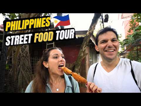 PHILIPPINES STREET FOOD TOUR in BORACAY | FOREIGNERS TRYING FILIPINO FOOD & JOLLIBEE! (BORACAY FOOD)