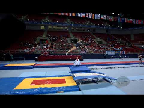BEATTIE Kim (GBR) - 2017 Trampoline Worlds, Sofia (BUL) - Qualification Double Mini Routine 1