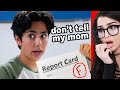 Kid Lies To Mom About Report Card