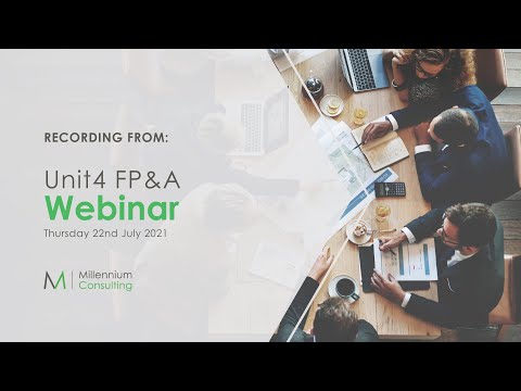 Recording of the FP&A webinar 22nd July 2021