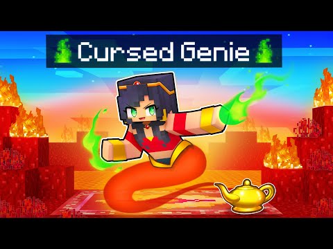 My Evil Wishes as a CURSED GENIE In Minecraft!