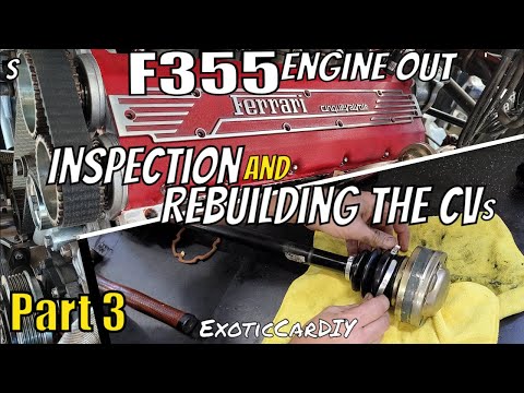 Thumbnail for F355 Engine out PART 3 - Inspection and CV boot Repair by video, Car, video f, vide, video i