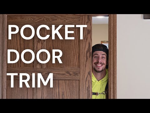 How to trim out a pocket door