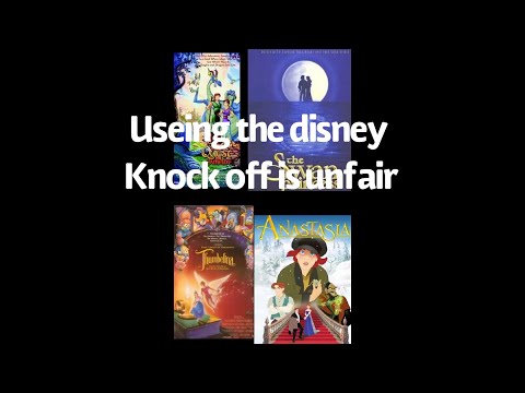 Editorial using the word disney knock off is unfair