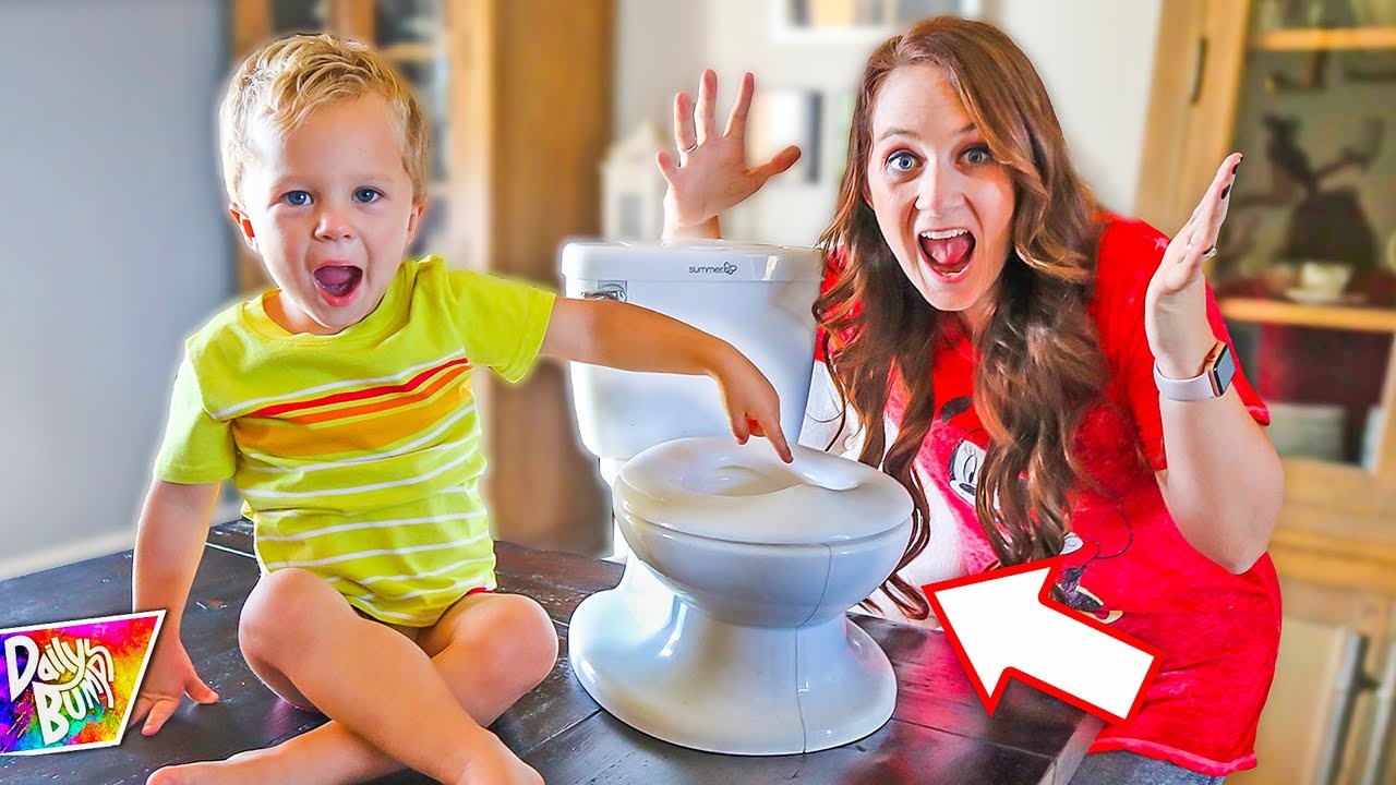 We Found A SURPRISE Inside the Baby Toilet!