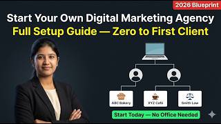 How to Start a Digital Marketing Agency in 2026 — Team, Clients, Offic