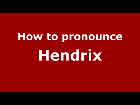 How to pronounce Hendrix (Germany/German) - PronounceNames.com